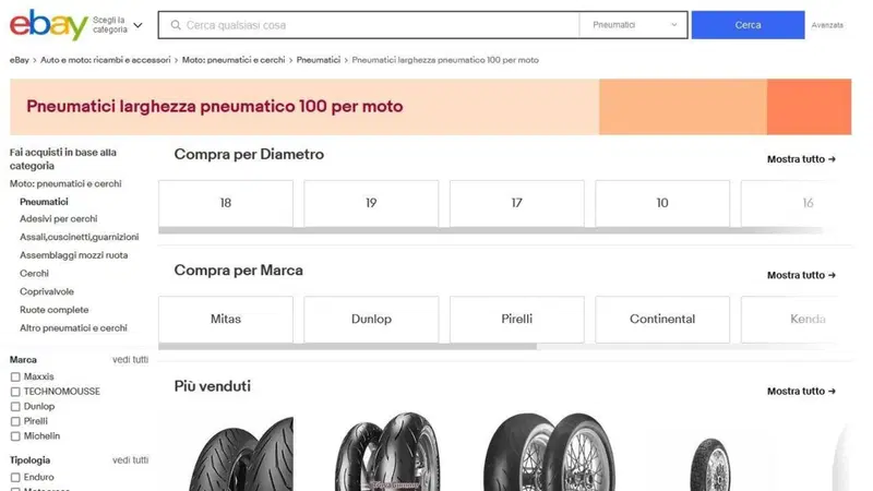 Guida all'acquisto: scegliere gli pneumatici giusti per la nostra moto grazie a eBay 