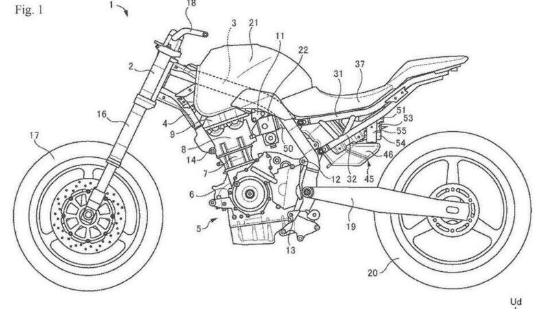 Suzuki: un brevetto per un nuovo motore bicilindrico parallelo