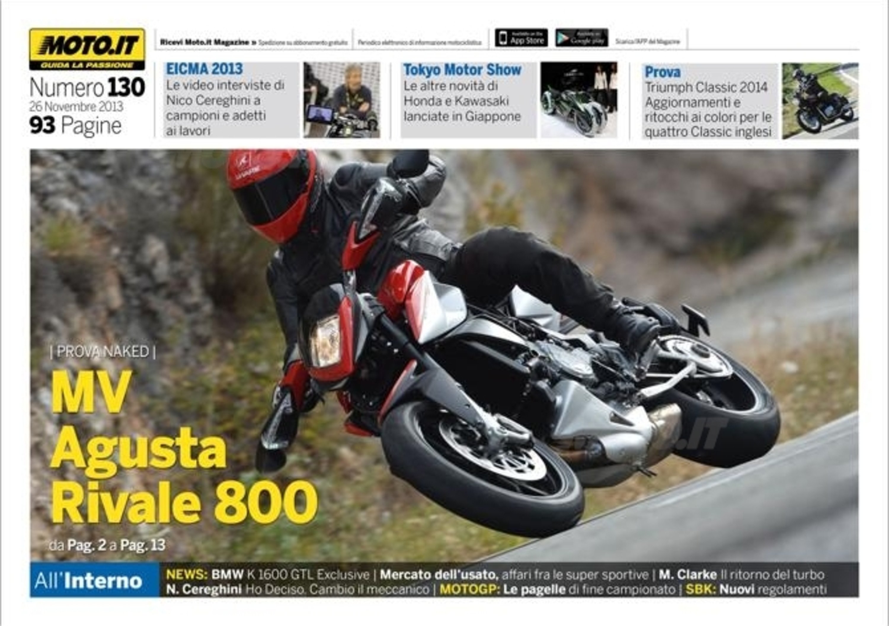 Magazine n&deg; 130, scarica e leggi il meglio di Moto.it