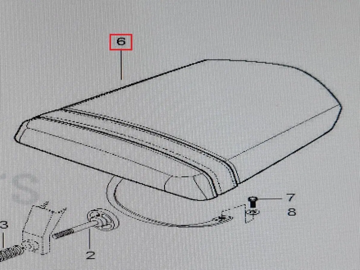 Set sedile posteriore GT250 Hyosung (2)