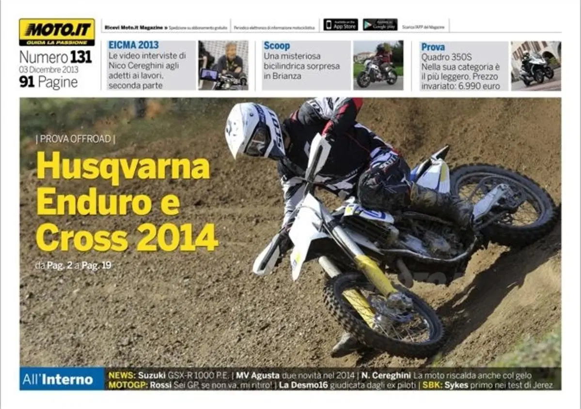 Magazine n&deg; 131, scarica e leggi il meglio di Moto.it