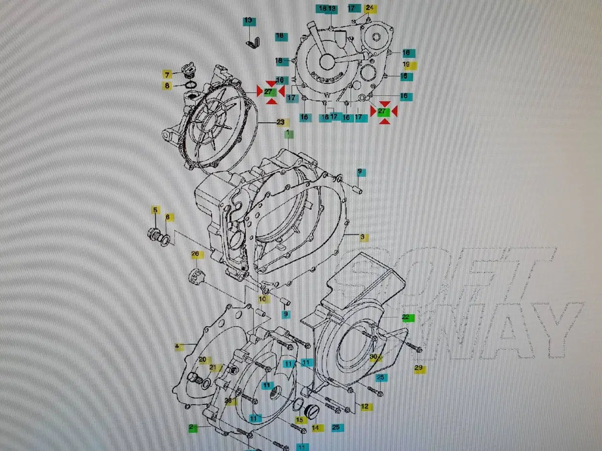 Coperchio frizione esterno Hyosung