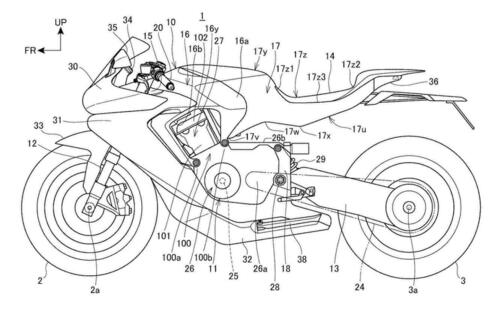 Honda e il brevetto di una supersportiva radicale