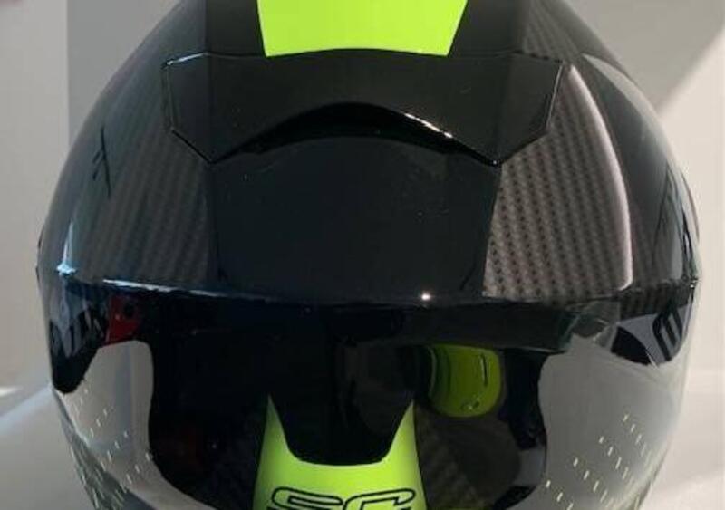 CASCO INTEGRALE MOTO SCORPION EXO 520 AIR LATEN BLU YAMAHA