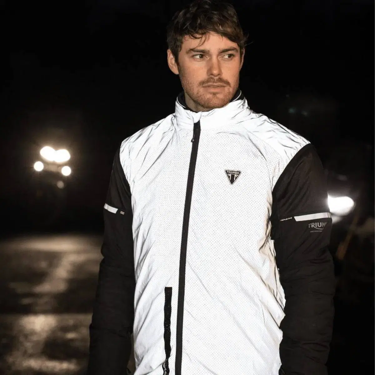 Gilet Alta Visibilità Triumph Argento MFNA2041 (5)