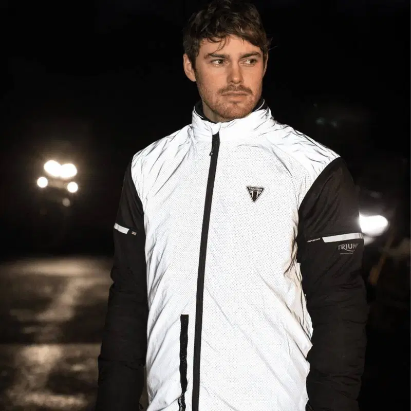 Gilet Alta Visibilità Triumph Argento MFNA2041 (5)