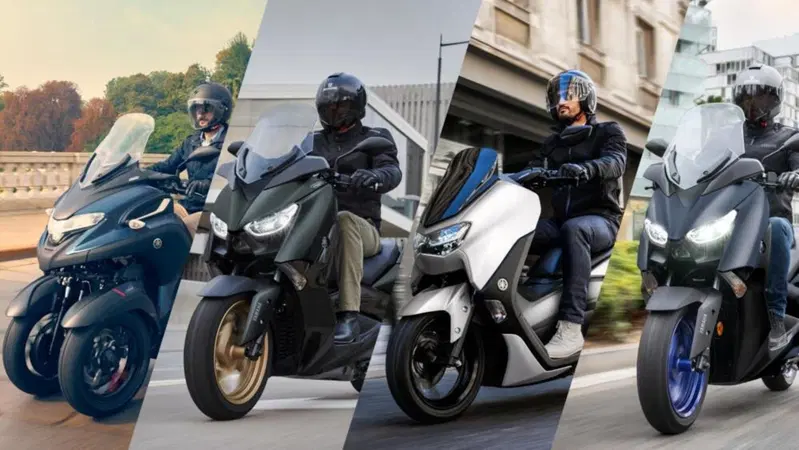 Yamaha: nuovi colori 2022 per NMAX 125 e 155, XMAX 300 e 125, Tricity 300 e D'elight 125
