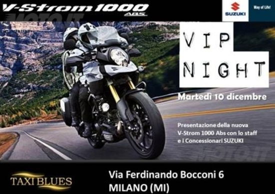 Suzuki “Vip Night”, questa sera a Milano