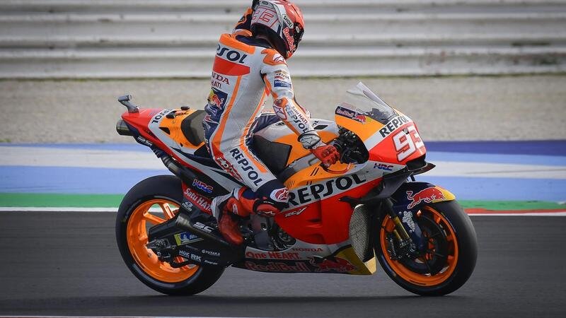 MotoGP 2021: Marquez cade con la moto da cross, niente Portimao 