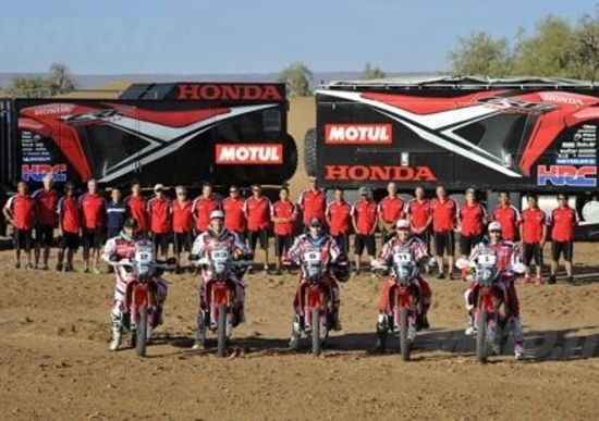 Honda pronta per l'assalto alla Dakar 2014