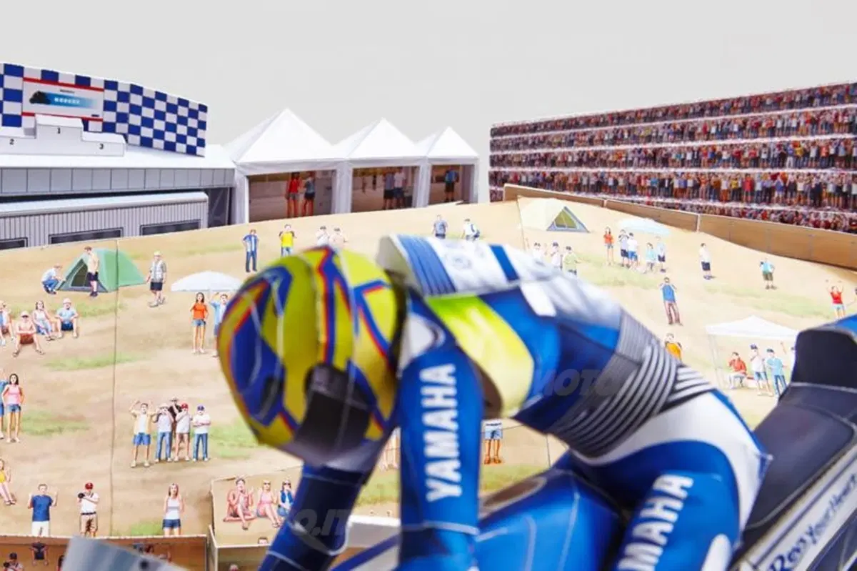 Yamaha Papercraft: il passaggio di Rossi al Cavatappi a casa vostra (2)