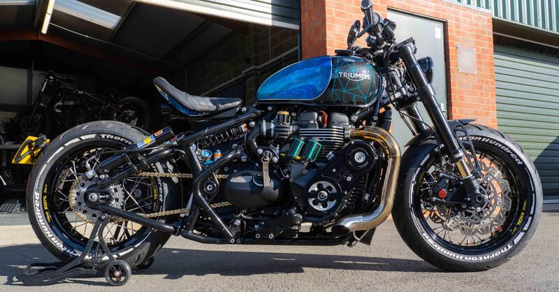 Una Triumph Bobber supercharged capace di 200 cv e 270 km/h