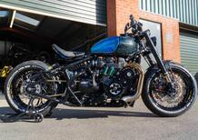 Una Triumph Bobber supercharged capace di 200 cv e 270 km/h