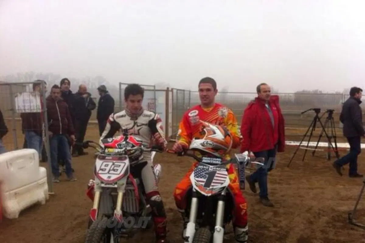 Marquez si allena con Brad Baker, campione del dirt-track