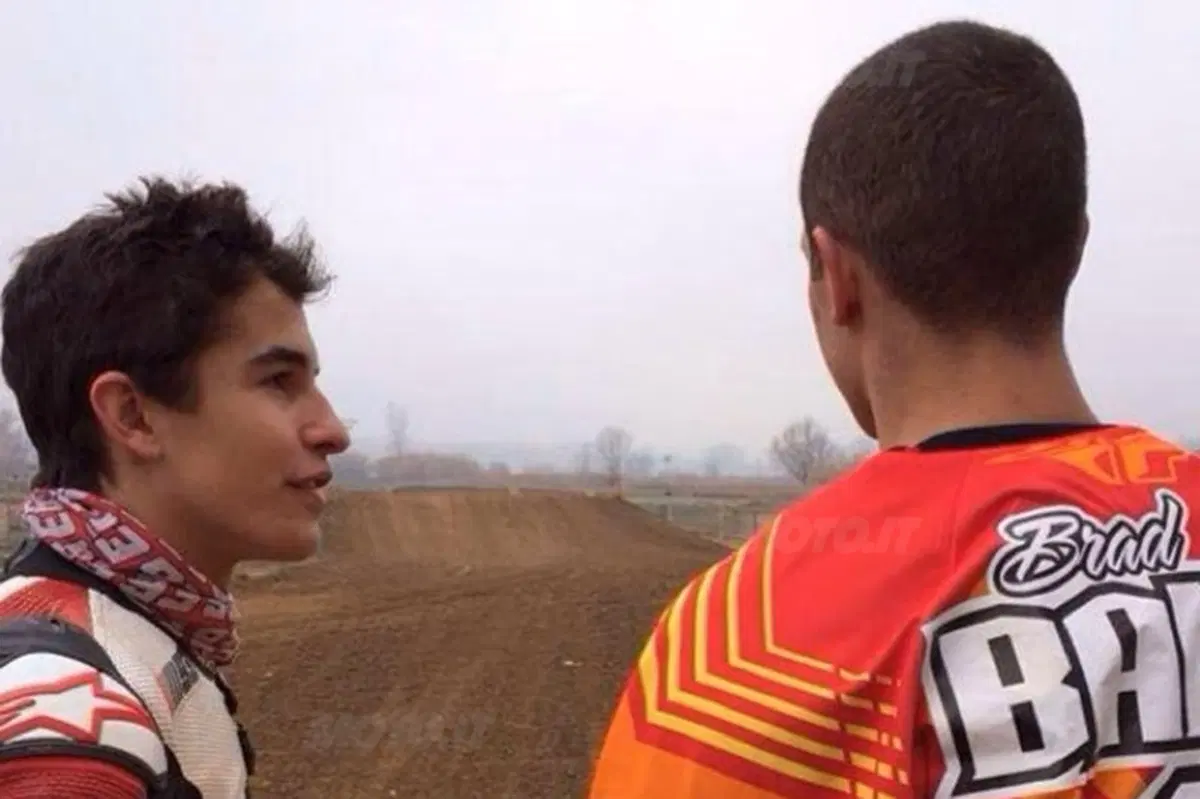 Marquez si allena con Brad Baker, campione del dirt-track (3)