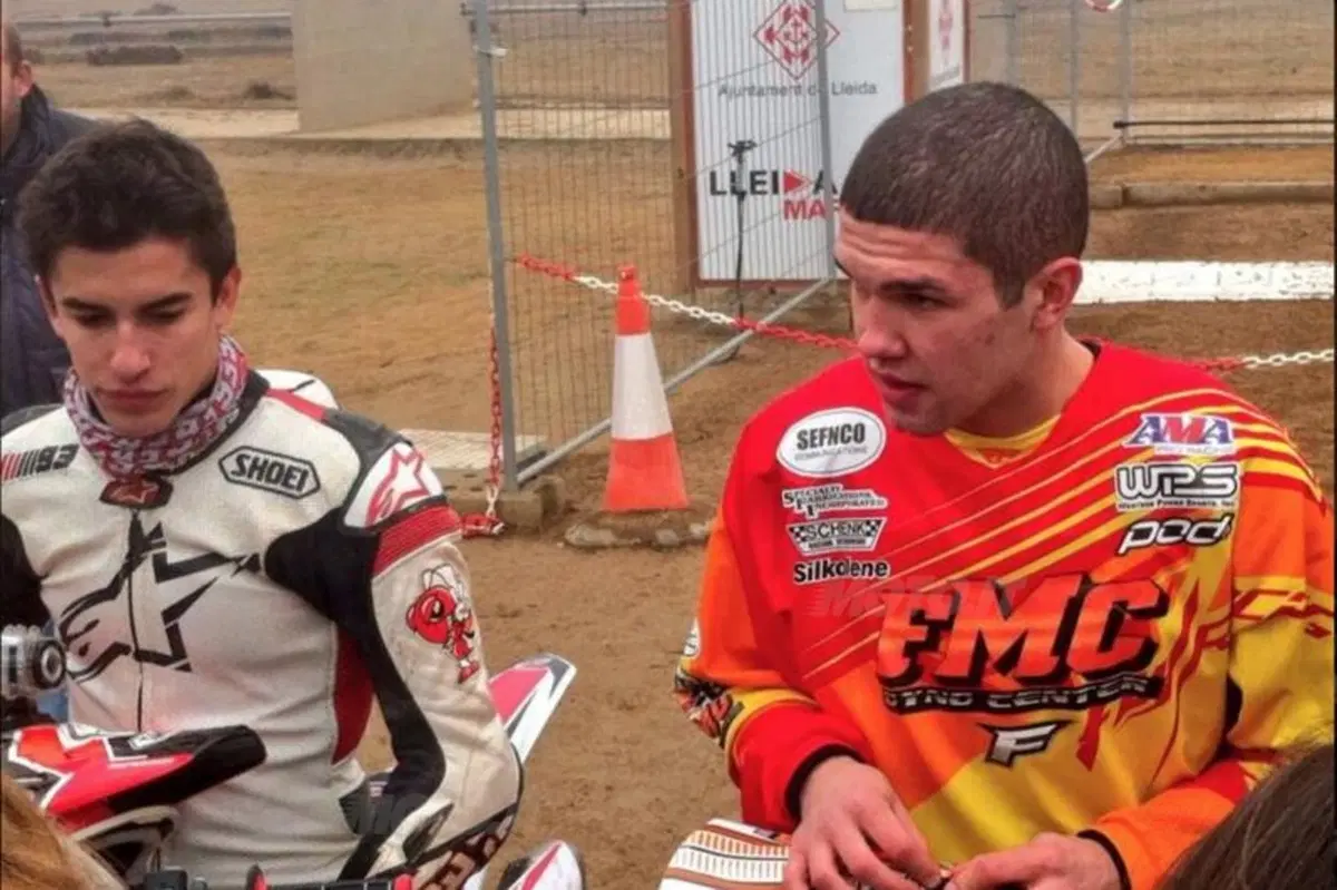 Marquez si allena con Brad Baker, campione del dirt-track (5)