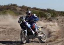 Dakar 2014, tappa 6. Vincono Duclos (Sherco) e Peterhansel (Mini All4 Racing)