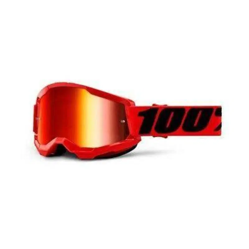 MASCHERA CROSS OFF-ROAD 100% STRATA 2 RED 461234 100 %