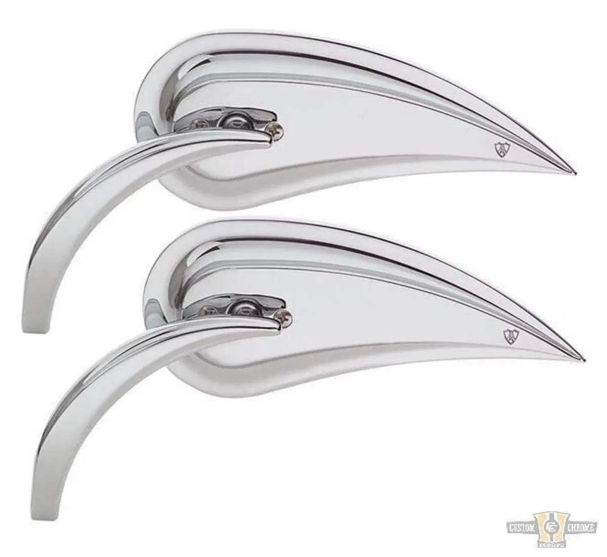 Specchietto Rad 3 cromato a goccia destro cromo Arlen Ness