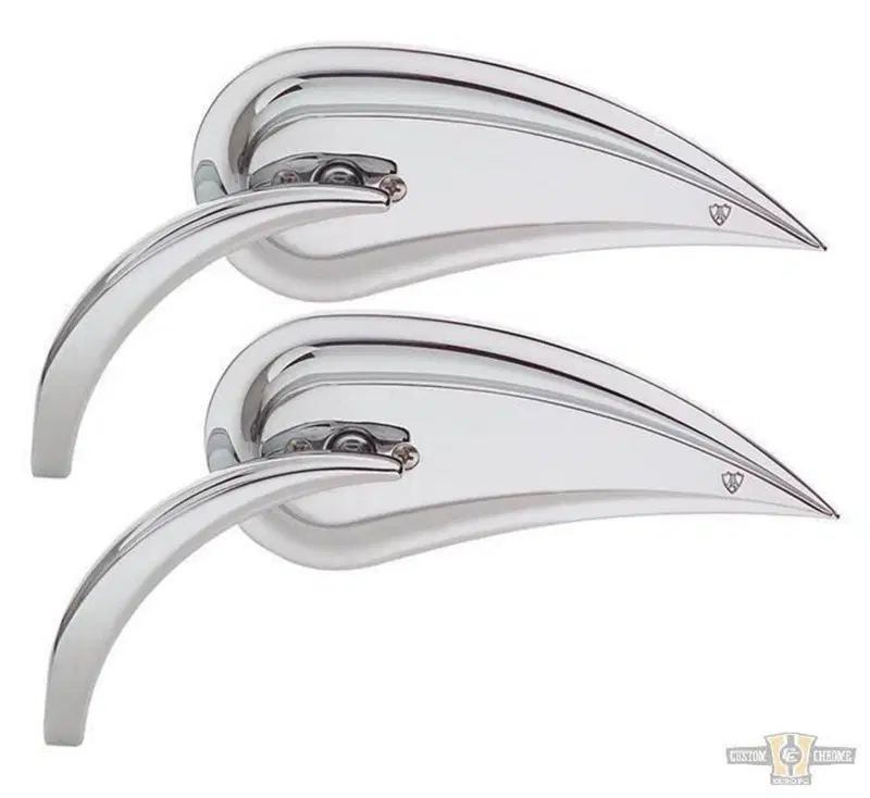 Specchietto Rad 3 cromato a goccia destro cromo Arlen Ness
