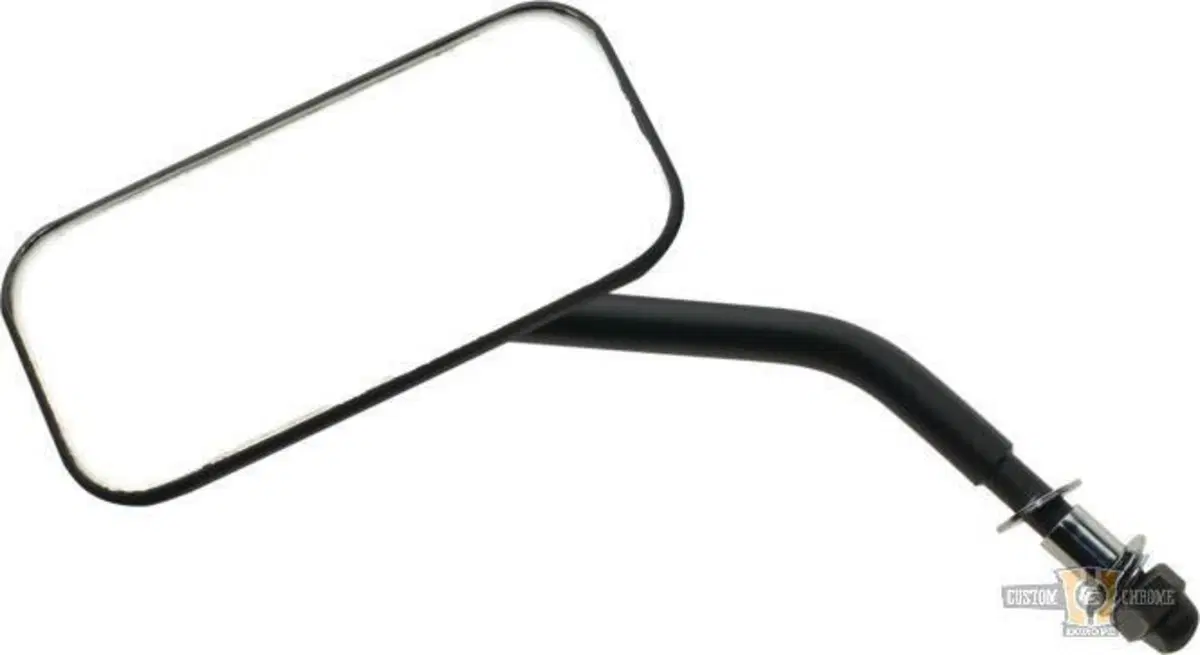 Specchietto rettangolare nero Custom Chrome 