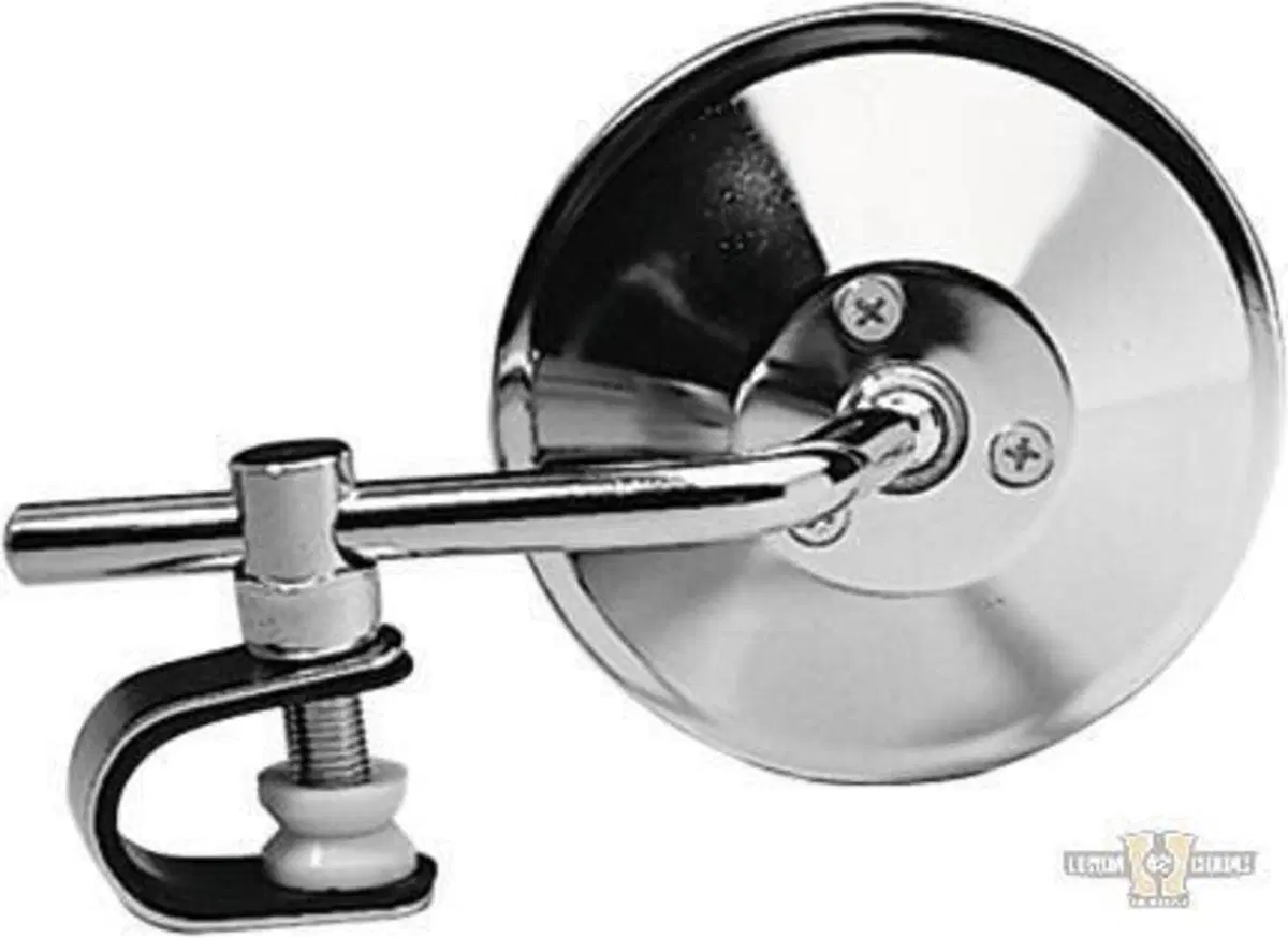 Specchietto old style rotondo 4'' con clamp cromat Jammer