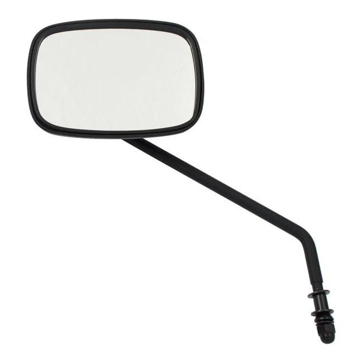 Specchietto rettangolare destro stelo lungo nero 