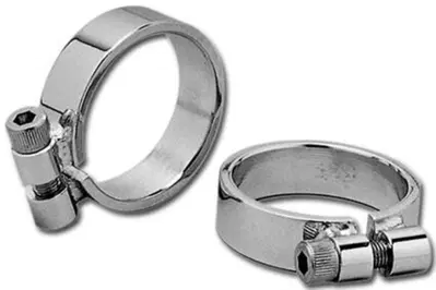 Fascette scarico cromate per Sportster 57-85 Custo 