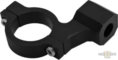 Morsetto specchietto CNC nero Per manubri da 1 pol 