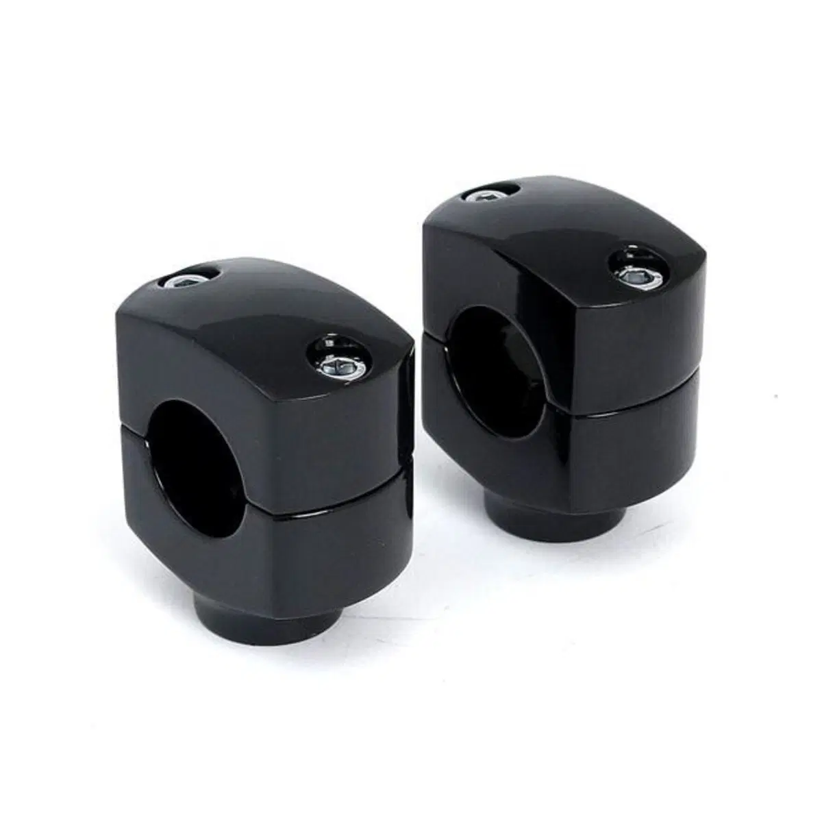 Riser Domed alti 1-1/4’’, neri, Per manubri da 1’’ 
