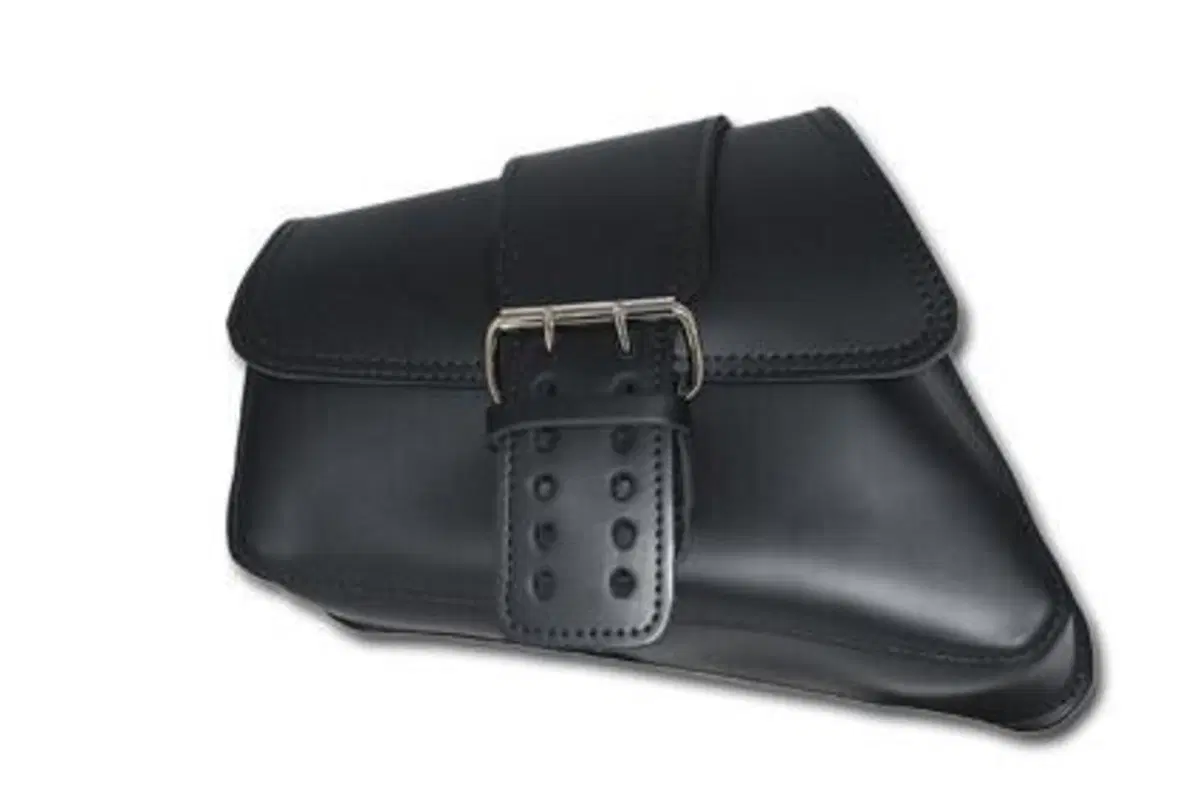 Borsa laterale Solo Forcellone nera per Sportster La Rosa Design