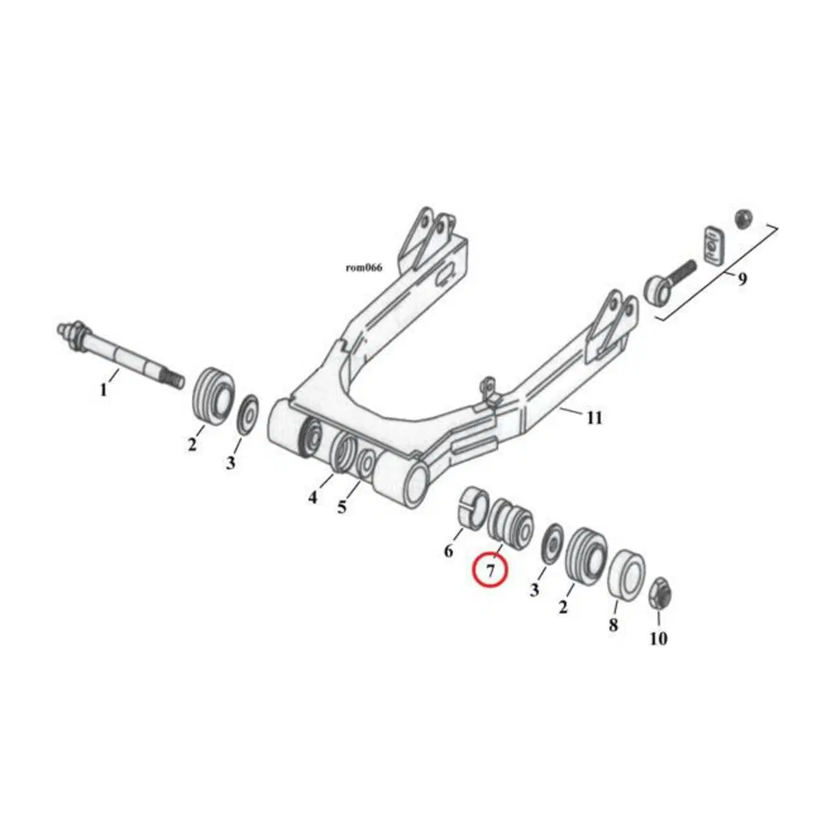 Cuscinetti forcellone Touring dal 1980 al 2001 rif 