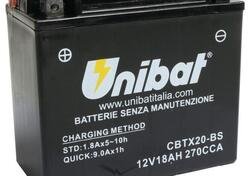 Batteria UNIBAT CBTX20-BS FX e FXR dal 1971 al 199