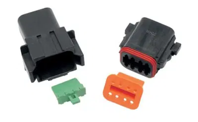 Spinotto femmina a 8 fili - nero - DT Series Custo 