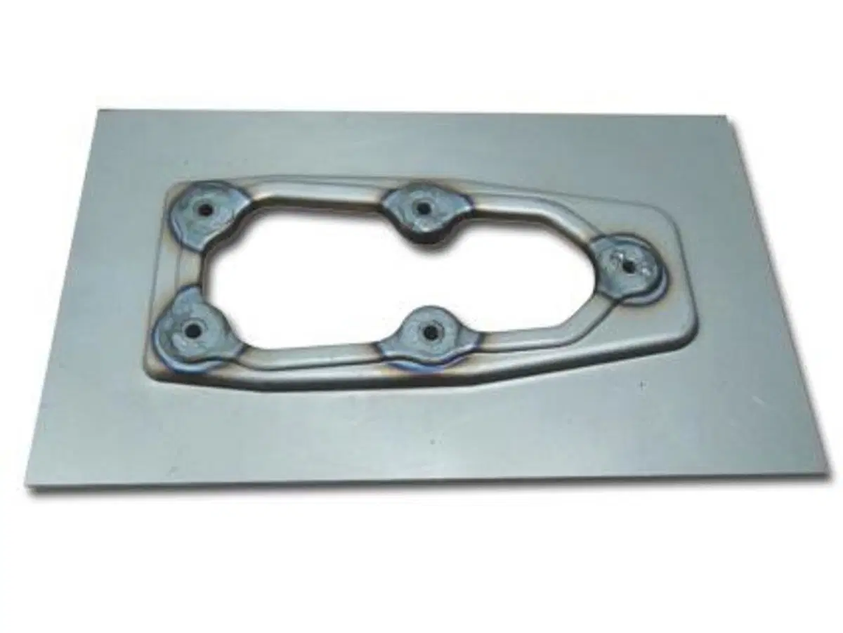 Piastra pompa benzina Harley da saldare Custom Chr 
