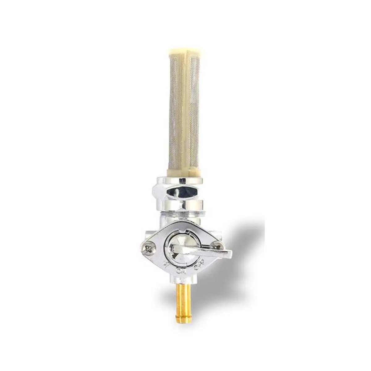 Rubinetto benzina 22mm cromato Motorcycle Storehou 