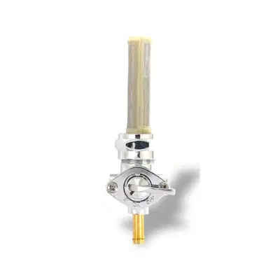 Rubinetto benzina 22mm cromato Motorcycle Storehou 