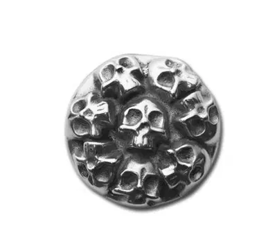 Copri tappo serbatoio benzina Teschi cromato Per H 