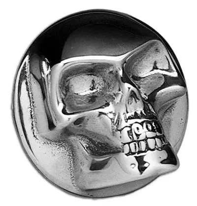 Copri tappo serbatoio benzina Teschio cromato Per 