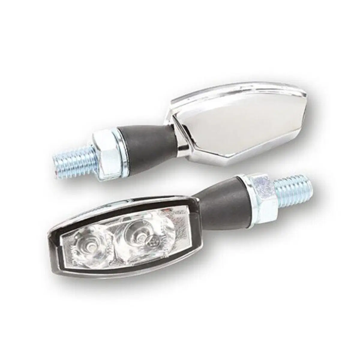 frecce a led Blaze cromate lenti chiare omologate 
