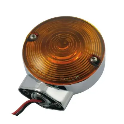 freccia a lampadina anteriore cromata con lente ar 