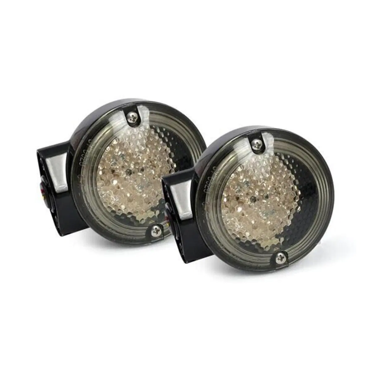 Frecce a led anteriori nere lente piatta fumè omol 