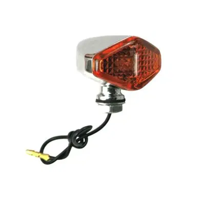 freccia a lampadina Diamond cromata lente arancio 