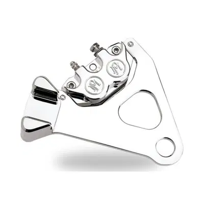 Pinza freno PM 4 pistoni post. con supporto - crom Performance Machine