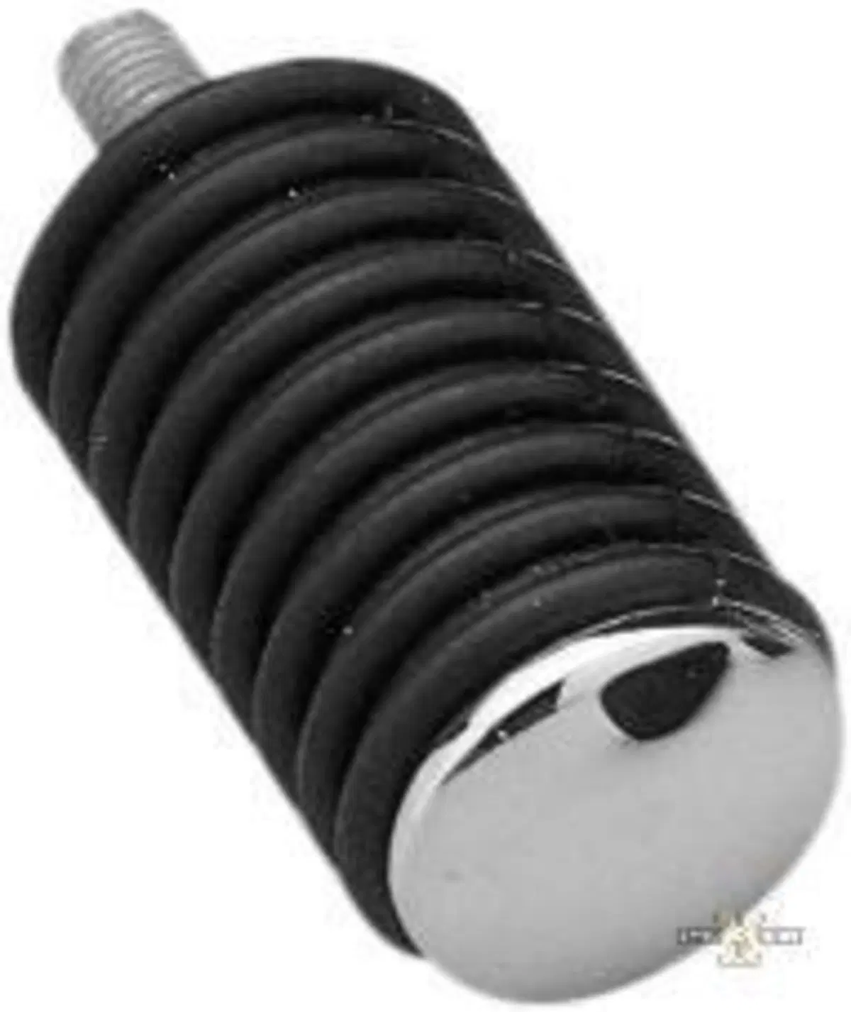 Pedalino cambio gomma nera e tappo cromato Custom 