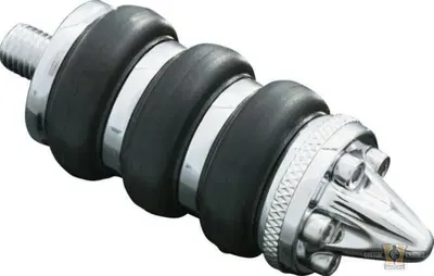 Pedalino cambio Kuryakyn Stiletto gomma nera, crom 