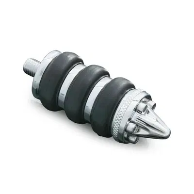 Pedalino cambio Kuryakyn Phantom gomma nera, croma 