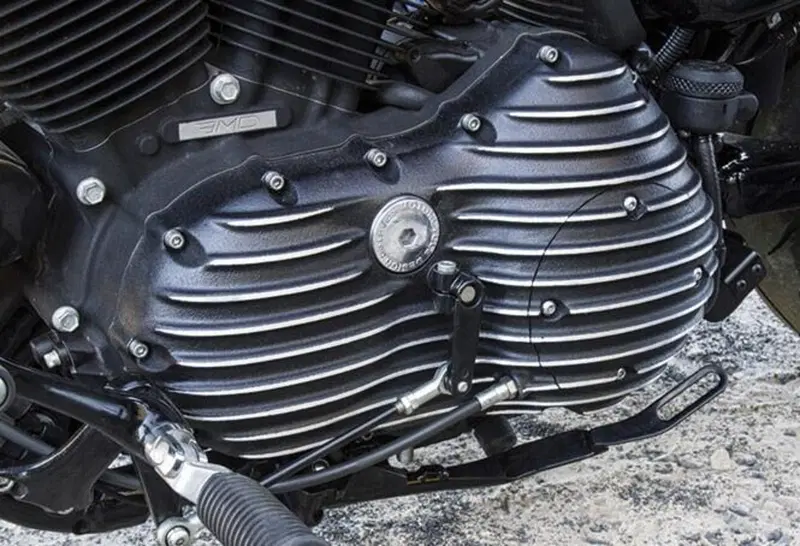 Coperchio primaria Ribster nero cut Per Sportster EMD