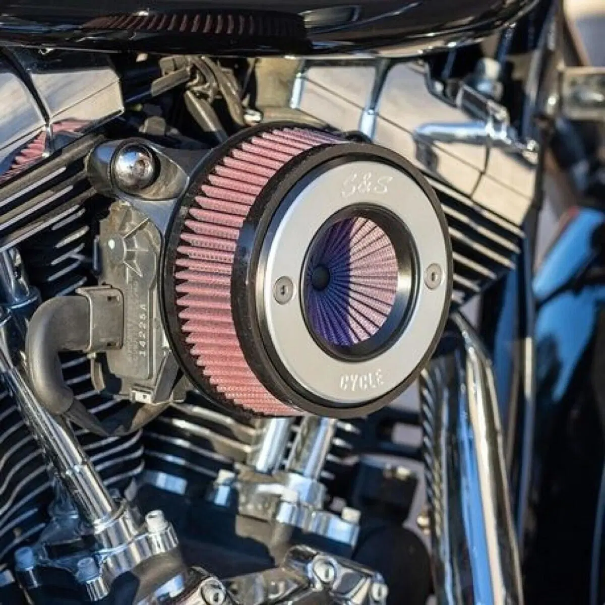 Filtro dell'aria S&S Air Stinger Ring per Touring 