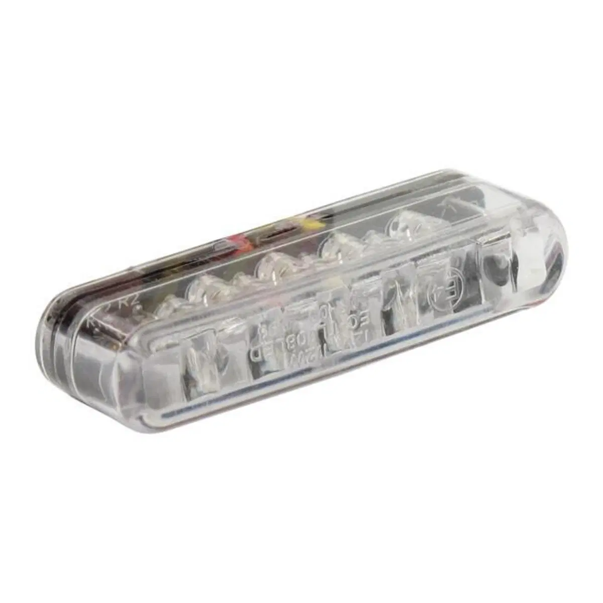 Faro posteriore Shorty LED lenti chiare Motorcycle 
